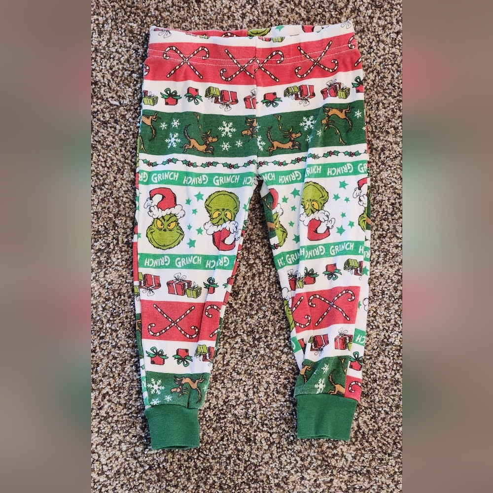 Kid's Grinch Christmas Pajama Bottoms
